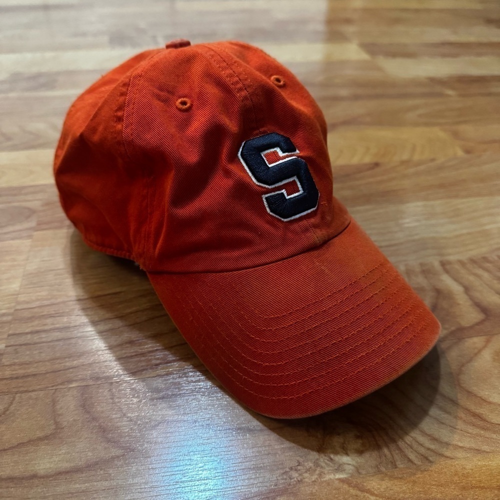Vtg Syracuse Orangemen Fitted Hat The Franchise “The Perfect Fit” Orange Mens M